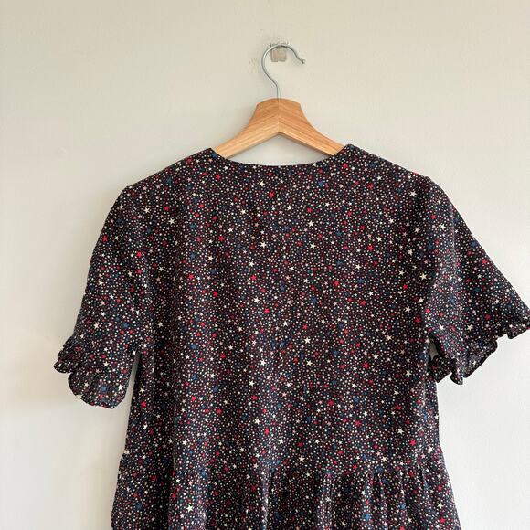 Madewell Studio Ruffle-Hem Top in Starry Night - Picture 8 of 9